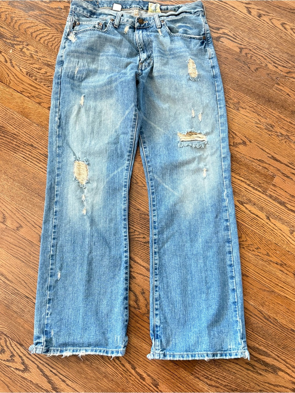 Vintage Y2K Men’s Distressed Hollister Jeans - Boot Cut Fit